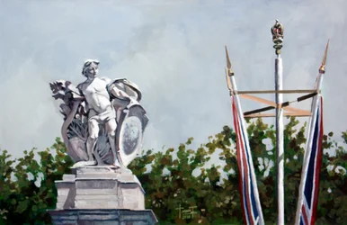 Regardant..., près du palais de Buckingham, 2010
