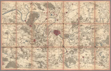 Carte géometrique de la France, par Cassini, Paris (0134002)