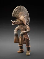 Danseur avec casque de crocodile, 300 av. J.-C.-300 apr. J.-C.