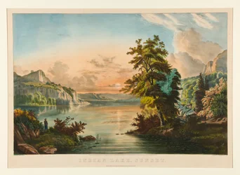 Lac indien - Coucher de soleil