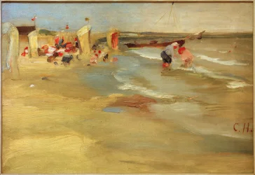 Sur la plage de Binz à Rügen