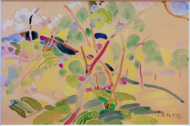 Paysage avec arbres près de Pretzfeld