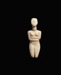 Figure féminine allongée, variété Spedos précoce, Cycladique ancien II, vers 2600-2500 avant JC