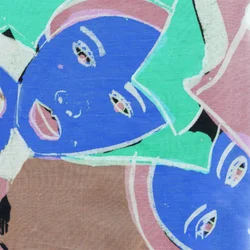Visages bleus, 2017 (numérique)