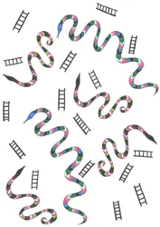 Serpents et échelles, 2024 (techniques mixtes)