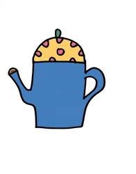 Spotty Tea Pot (feutre sur papier)
