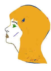 Yellow Head,2017 (feutre sur papier)