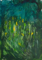 Fleurs jaunes abstraites