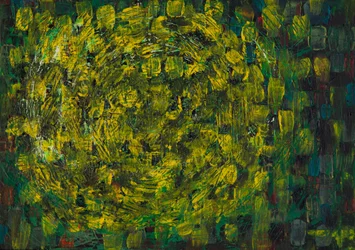 Abstrait vert et jaune vif