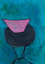 Figure abstraite rose