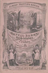 Carte de visite pour Davy et Berry, relieur et imprimeur
