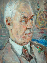 Professeur Frederick Brown, vers 1920 (huile sur panneau)