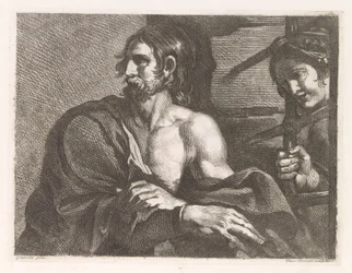 Saint Jean-Baptiste en prison visité par Salomé