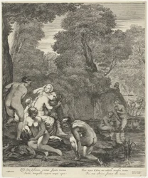 Diane et ses nymphes découvertes par Actéon