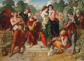 La scène de lutte dans 