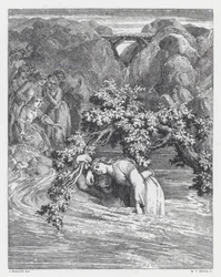 Illustration pour le poème de Tennyson, La Princesse
