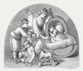 Illustration pour le poème de Tennyson, La Princesse