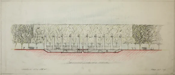 Potomac Round Point, Washington D.C., croquis de section, 1909