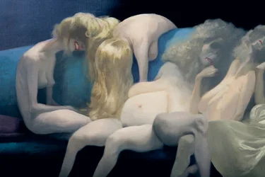 La jeune mariée et les épouses mortes (détail), de Barbe Bleue par Charles Perrault (1628-1703)