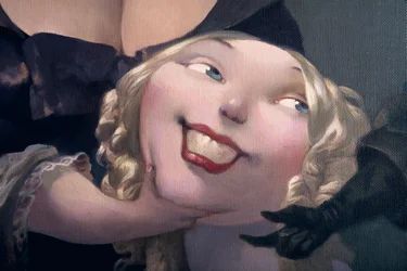 La proposition (détail), de Barbe Bleue par Charles Perrault (1628-1703)