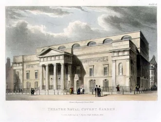 Théâtre Royal, Covent Garden, à Londres, conçu par Robert Smirke en 1809