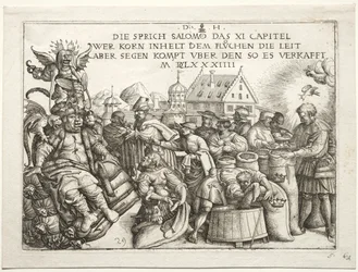 Illustration des proverbes XI Les thésauriseurs de grain