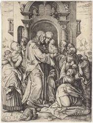 La Vierge Marie prenant congé du Christ