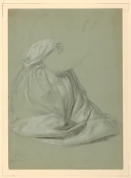 Étude de draperie pour "Une Madeleine"