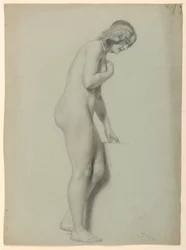 Dessin, Nu féminin, 1858