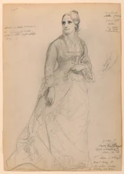 Dessin, Mme Rutherford B. Hayes, 18 décembre 1881