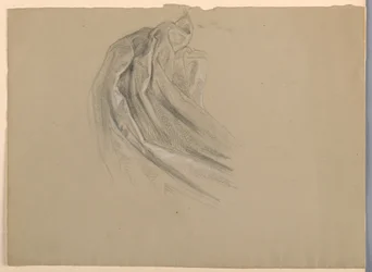 Dessin, étude pour "Une Madeleine", D, 1852