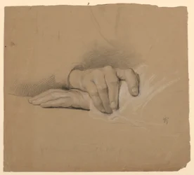 Dessin, étude pour "Communion of t", 1844
