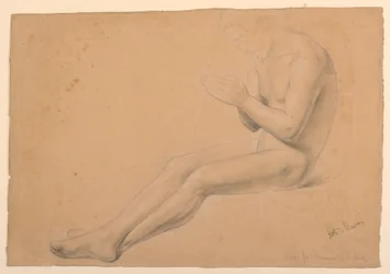 Dessin, étude pour la "Communion des malades", 1844-45