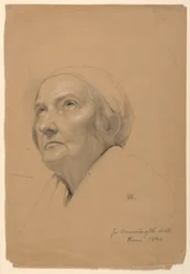 Dessin, étude pour la "Communion des malades", 1844