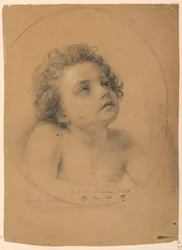 Dessin, étude pour la "Communion des malades", 1845