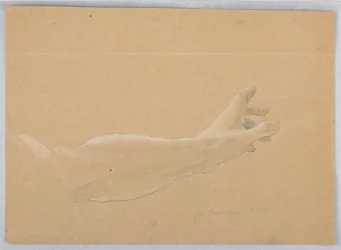 Dessin, étude pour "Early Christia", 1839-40