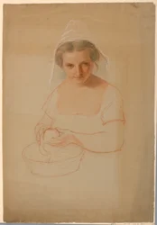 Dessin, étude pour "Ichabod Crane", 1861