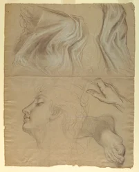 Dessin, étude pour "Justice et Pe", 1878