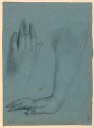 Dessin, étude pour "Le rêve de Mercy", 1857