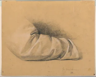 Dessin, étude pour la "Leçon sacrée", 1844