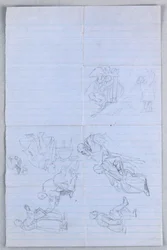 Dessin, étude pour le "Groupe scientifique", 1858
