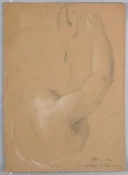 Dessin, étude pour un duplicata de "Repitition of Christiana", 1850