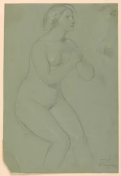 Étude de nu féminin pour "Une Madeleine"