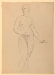 Femme nue, étude pour le portrait de Mme Henry Schieffelin