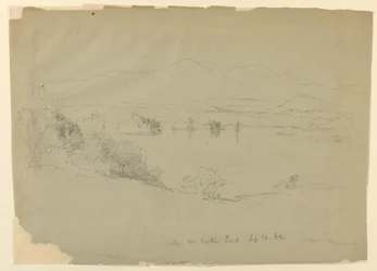 Esquisse de paysage, Walker Pond, New Hampshire