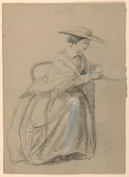 Mme Sheppard Gandy assise