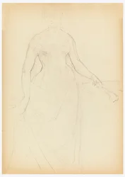 Esquisse pour un portrait de Bella Worsham