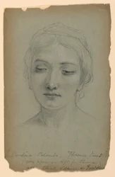 Croquis de Carolina Palombo, étude pour "La fille de l