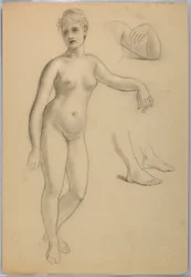 Femme nue debout