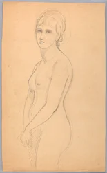 Nu féminin debout